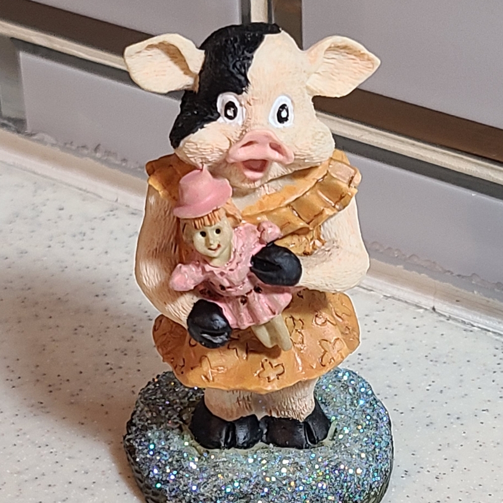 Little pig figurine knick knack for sale today
